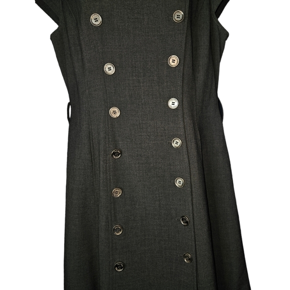 Calvin Klein Military Trench Style Short Sleeve Dress - Picture 3 of 3